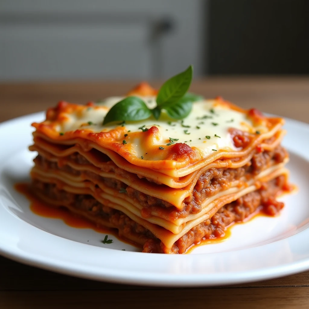Schnelle Lasagne mit Hüttenkäse