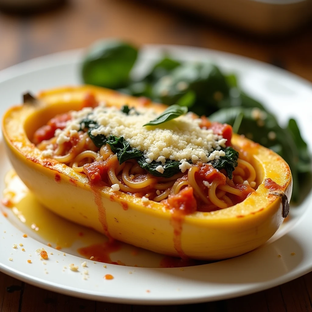 Spaghetti Kürbis Lasagne