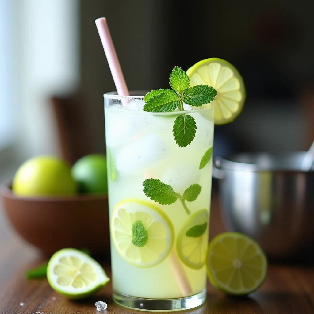 Kokosnuss-Limetten-Erfrischer