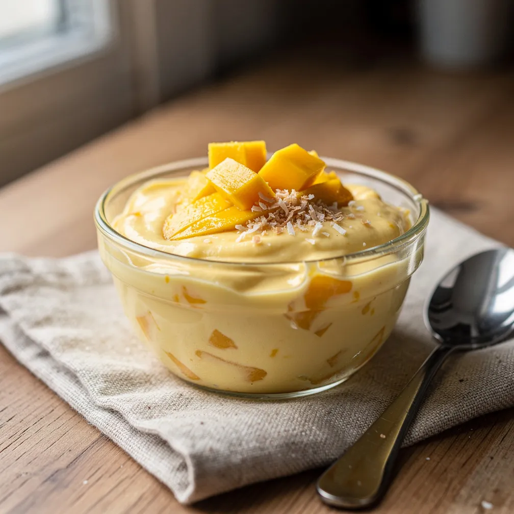 Mango-Kokos-Pudding