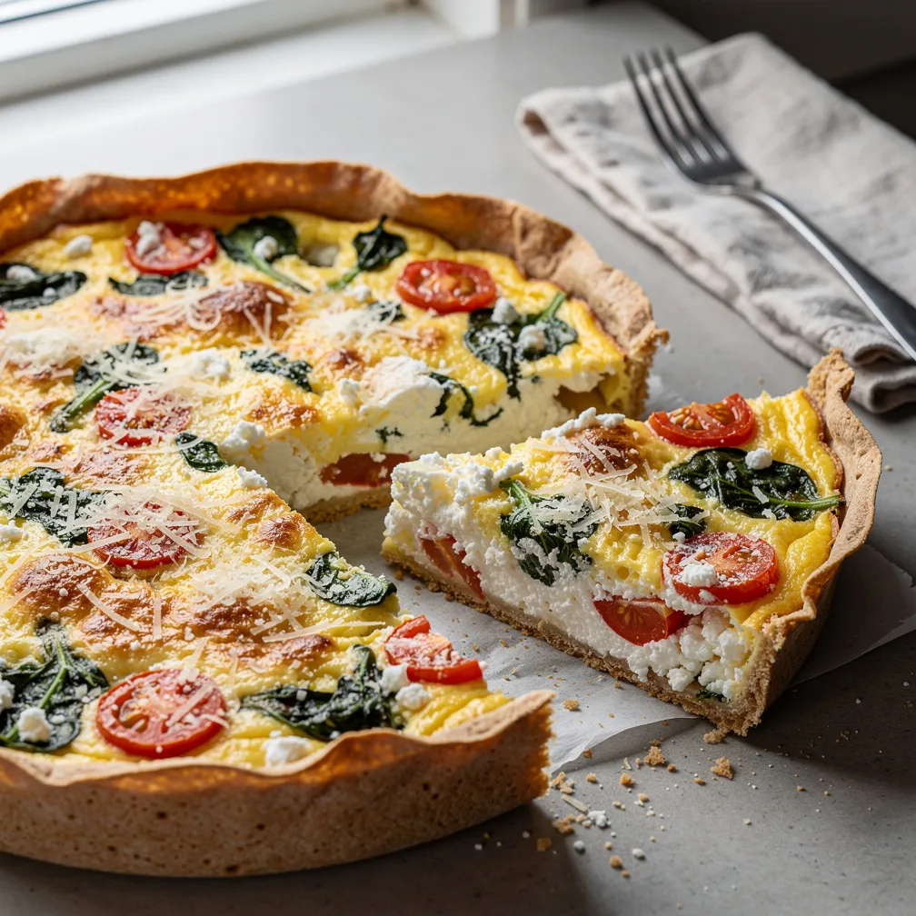 High Protein Tortilla Quiche