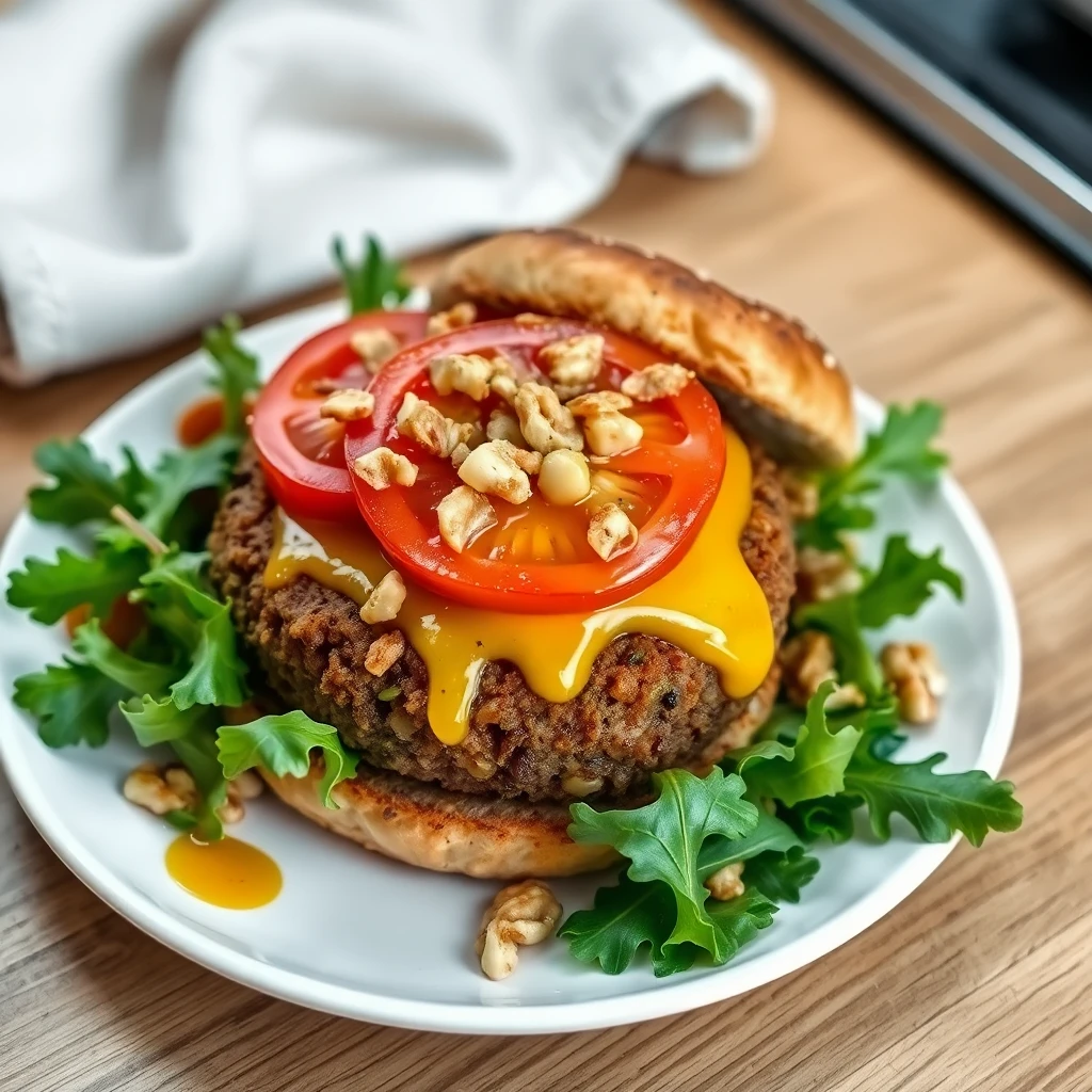 Burger mit Linsen-Patty