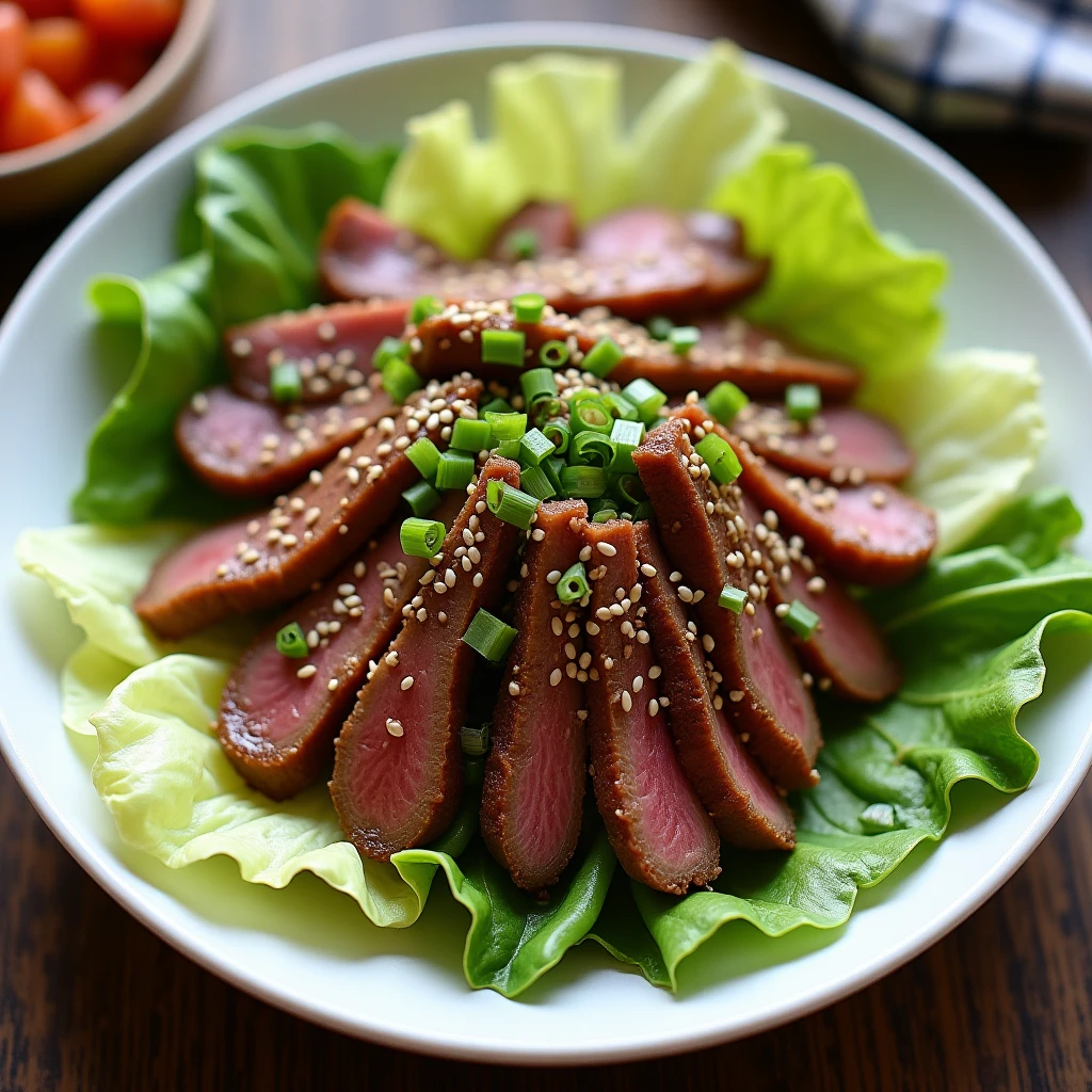 Bulgogi in Salatblättern
