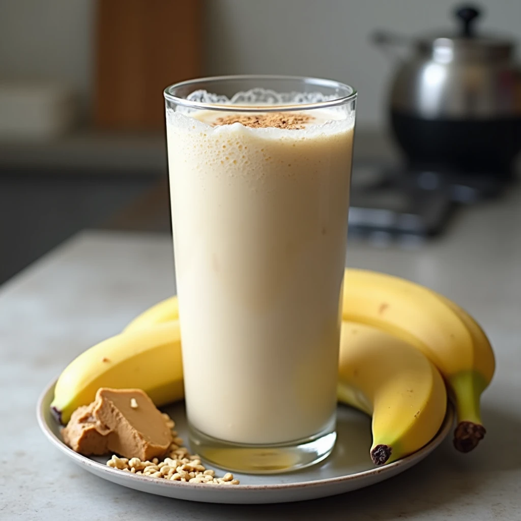 Bananen-Erdnuss-Shake