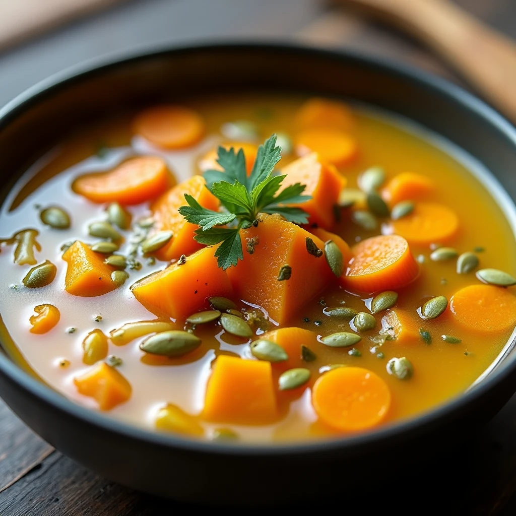 Kürbis-Ingwer-Suppe