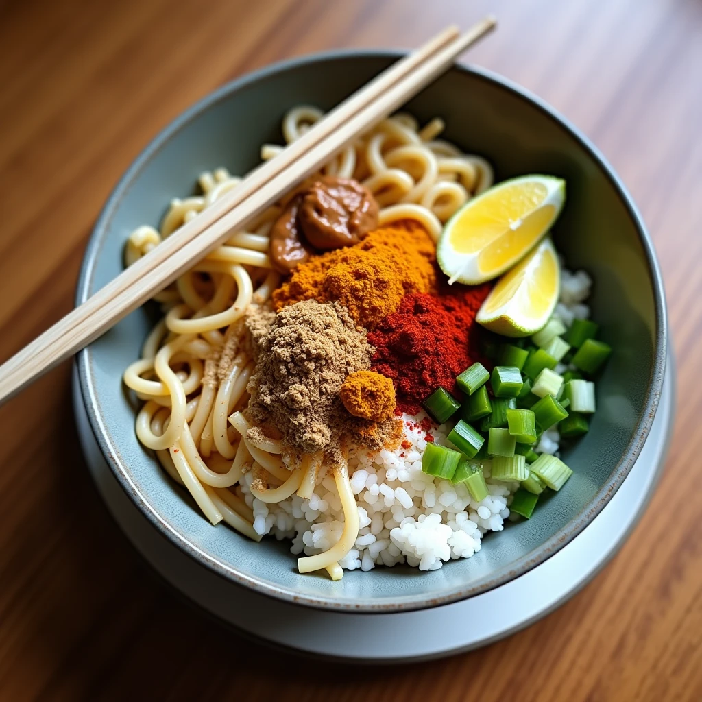 Peanut Udon Bowl