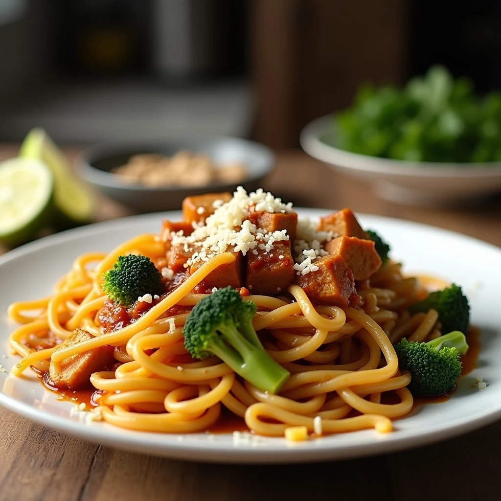 High Protein Stir-Fry mit Brokkoli