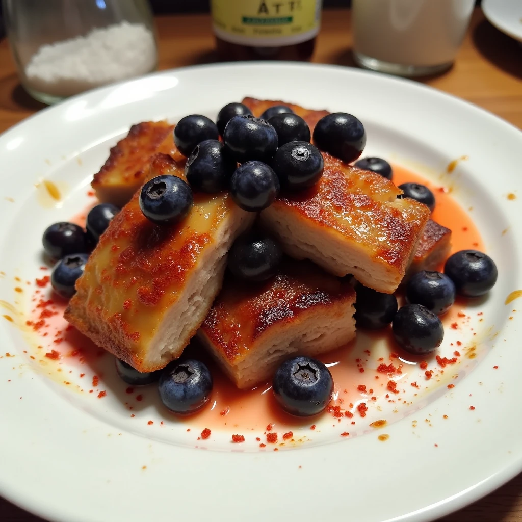 Ofen-Rippchen mit Blaubeer-Sauce