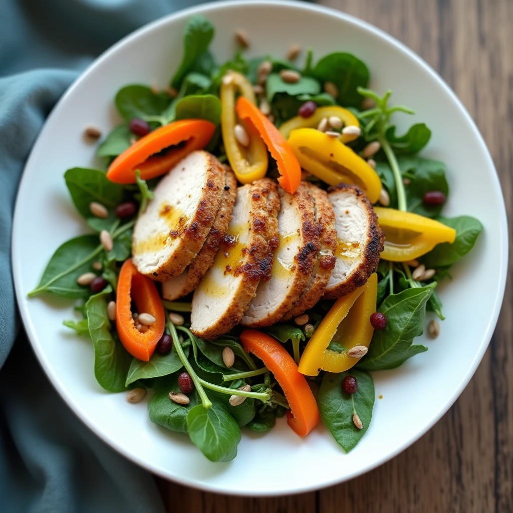 Rucola-Hähnchen-Salat