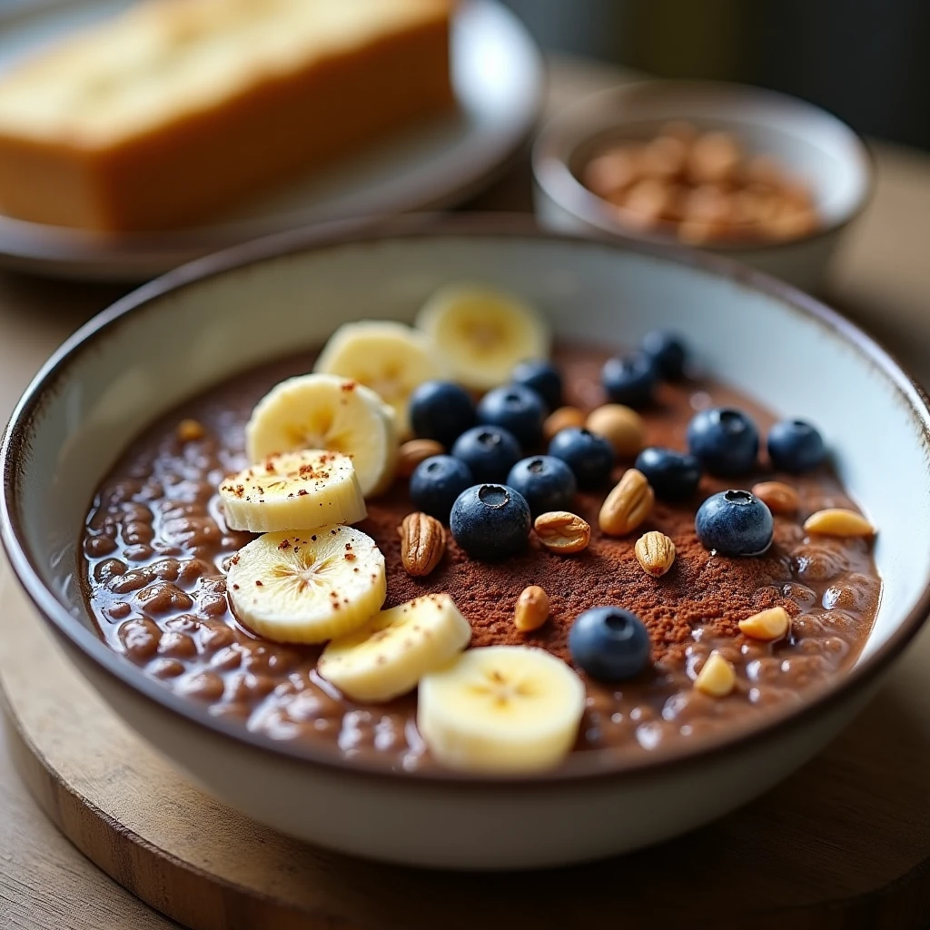 Schoko-Grießbrei mit Banane