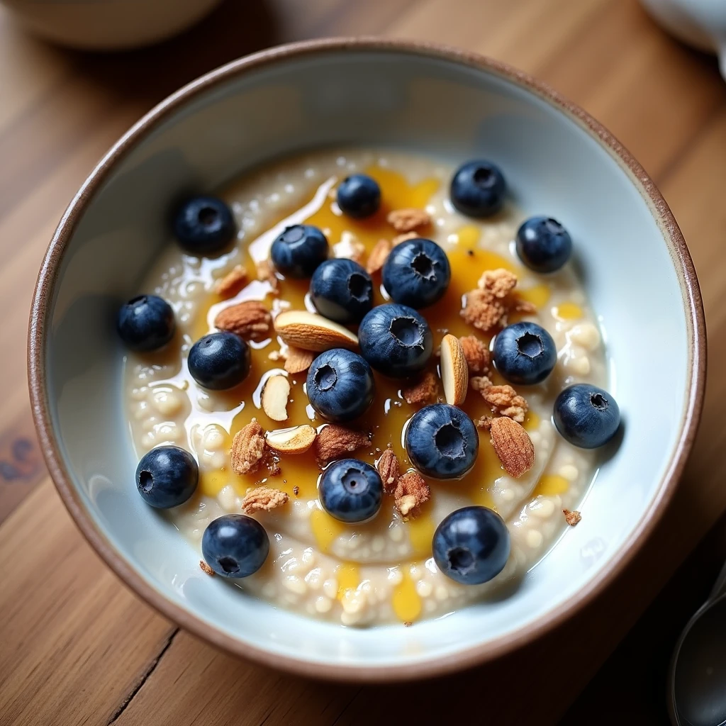 Quinoa-Porridge mit Blaubeeren