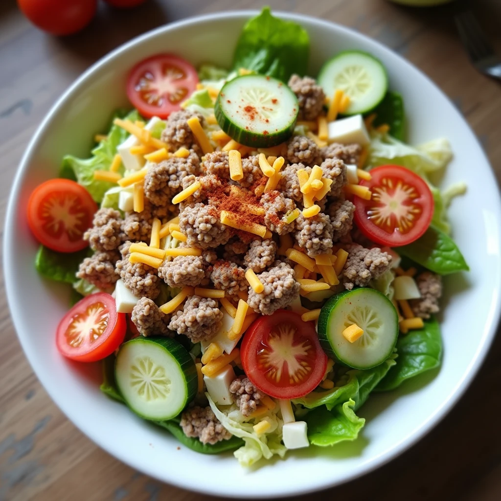 Cheeseburger-Salat