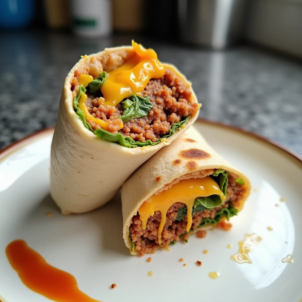 High Protein  Hähnchen Burrito