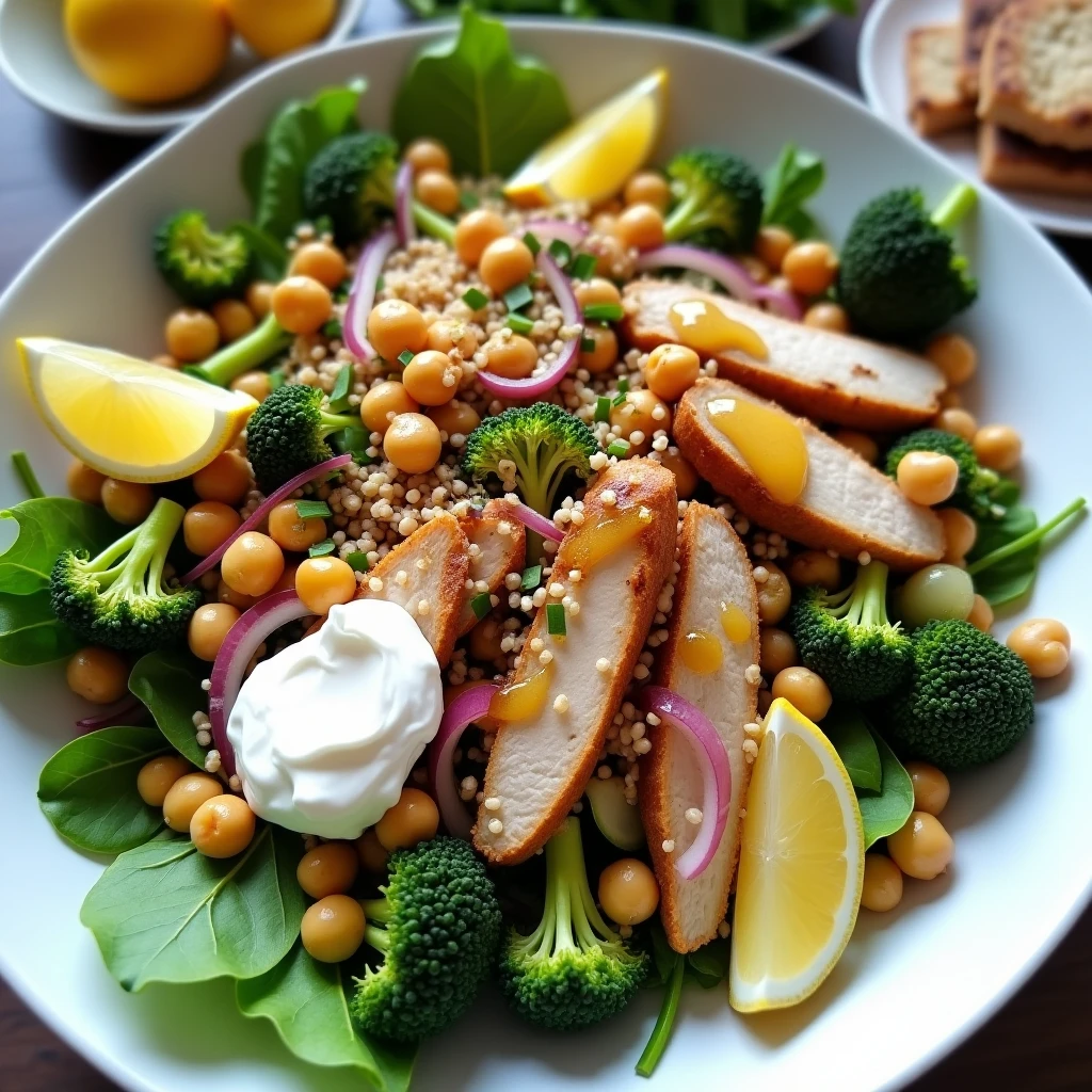 Brokkoli-Hähnchen-Salat
