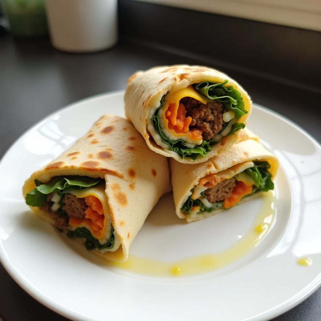 Gemüserolle mit Falafel