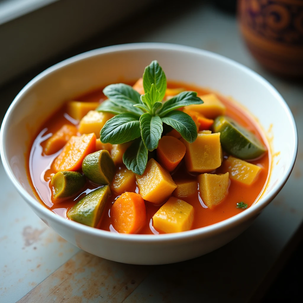 Thai-Gemüse-Curry mit Kokosmilch