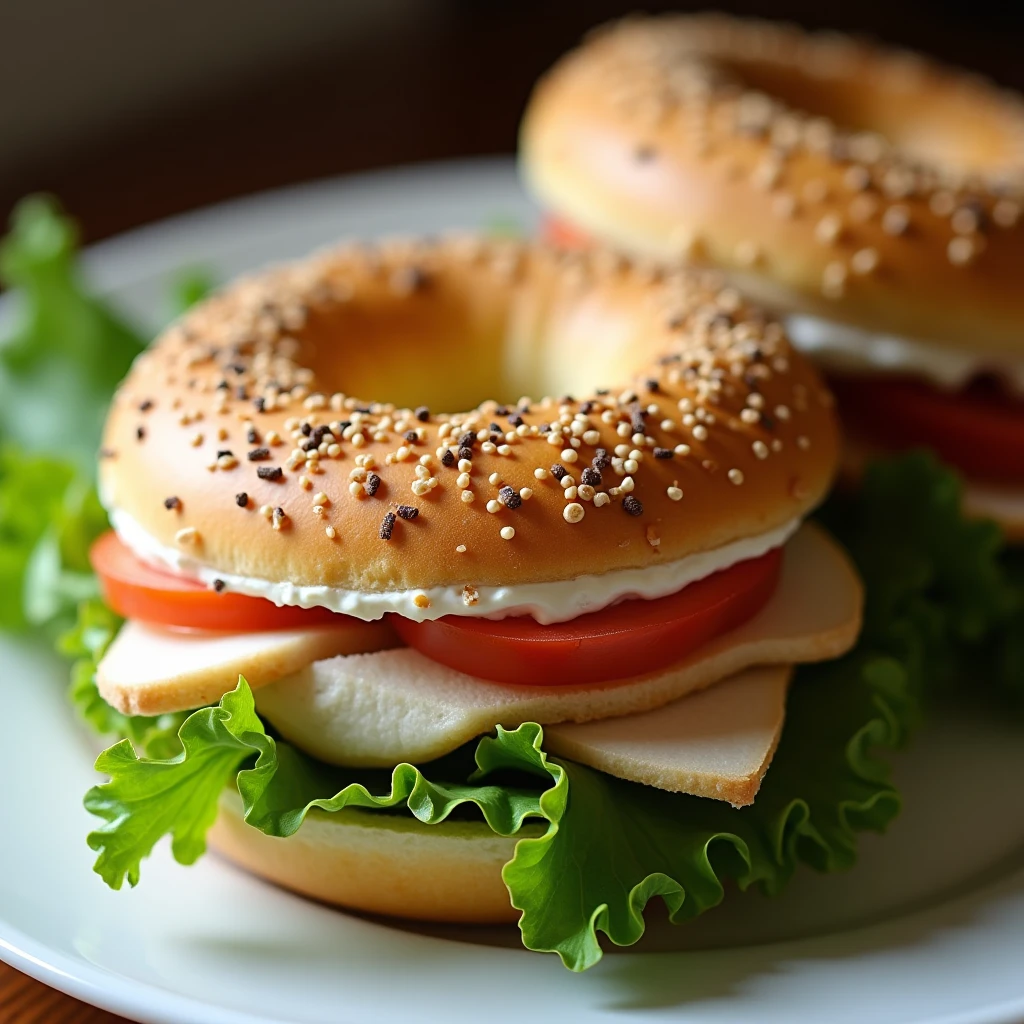 Knusprige Reispapier-Bagels