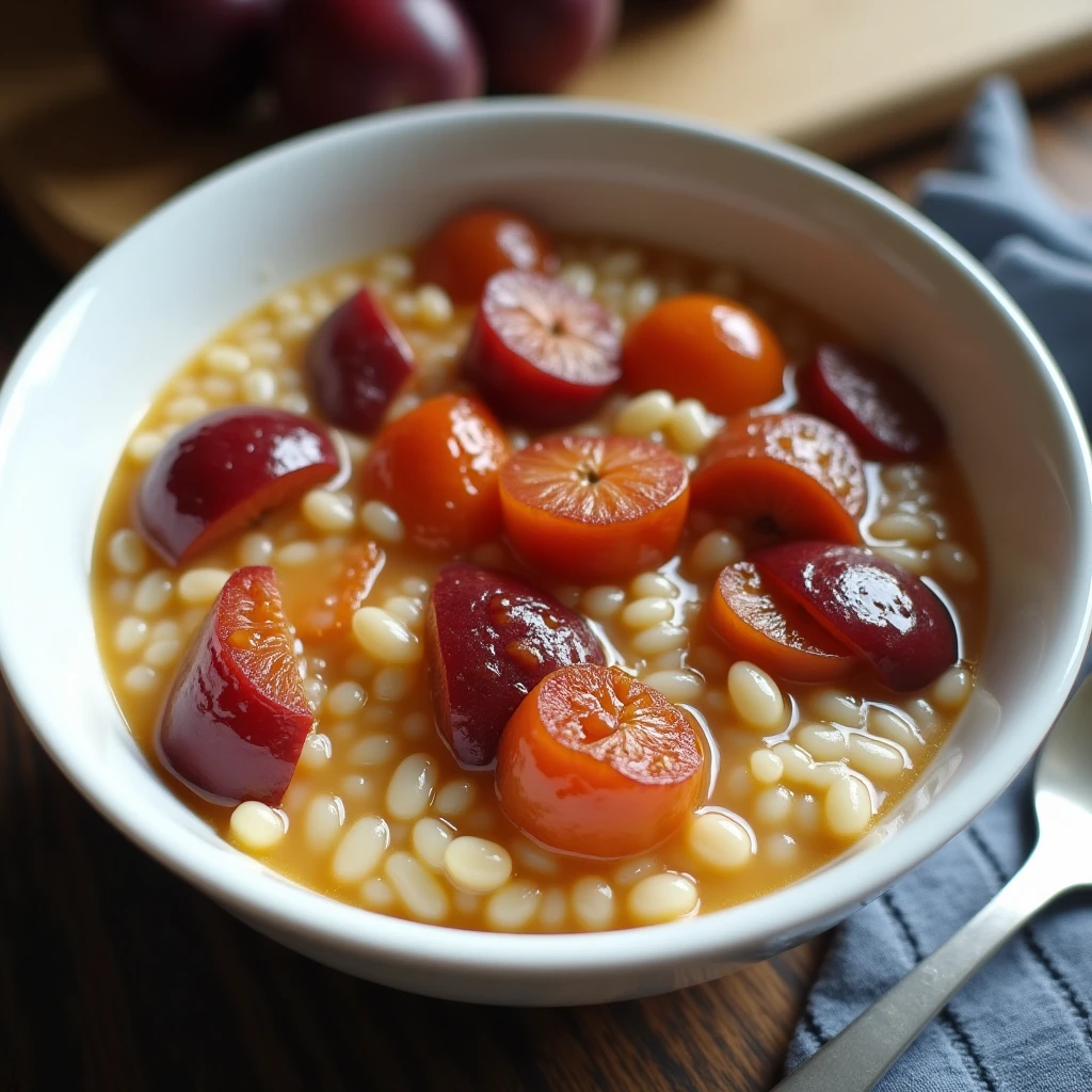 Porridge mit Pflaumen