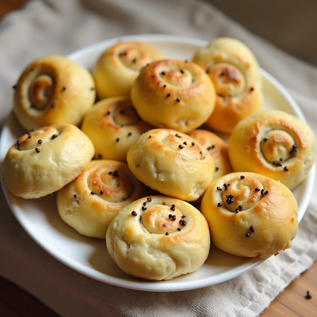 Mohn-Quarkschnecken