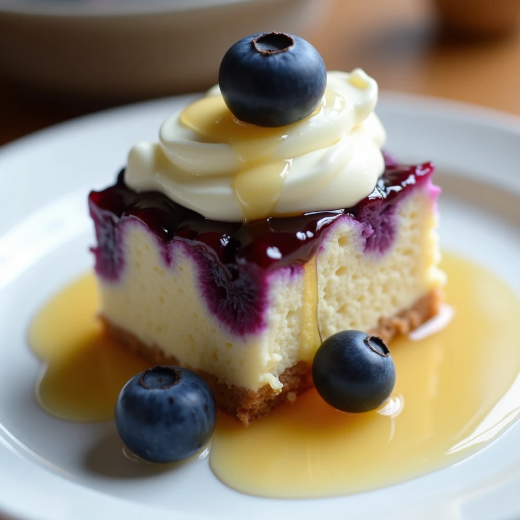 Blaubeer Frühstücks-Käsekuchen
