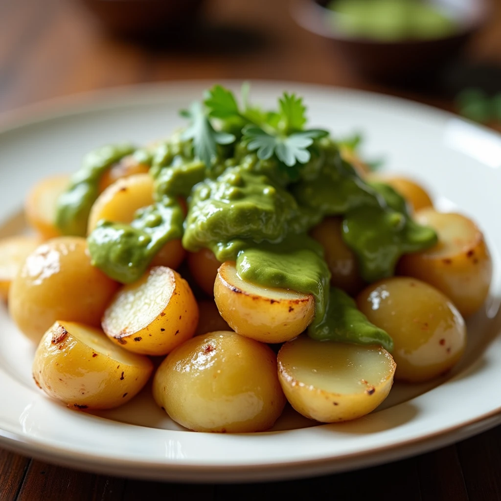 Kartoffeln mit Bärlauch-Dip