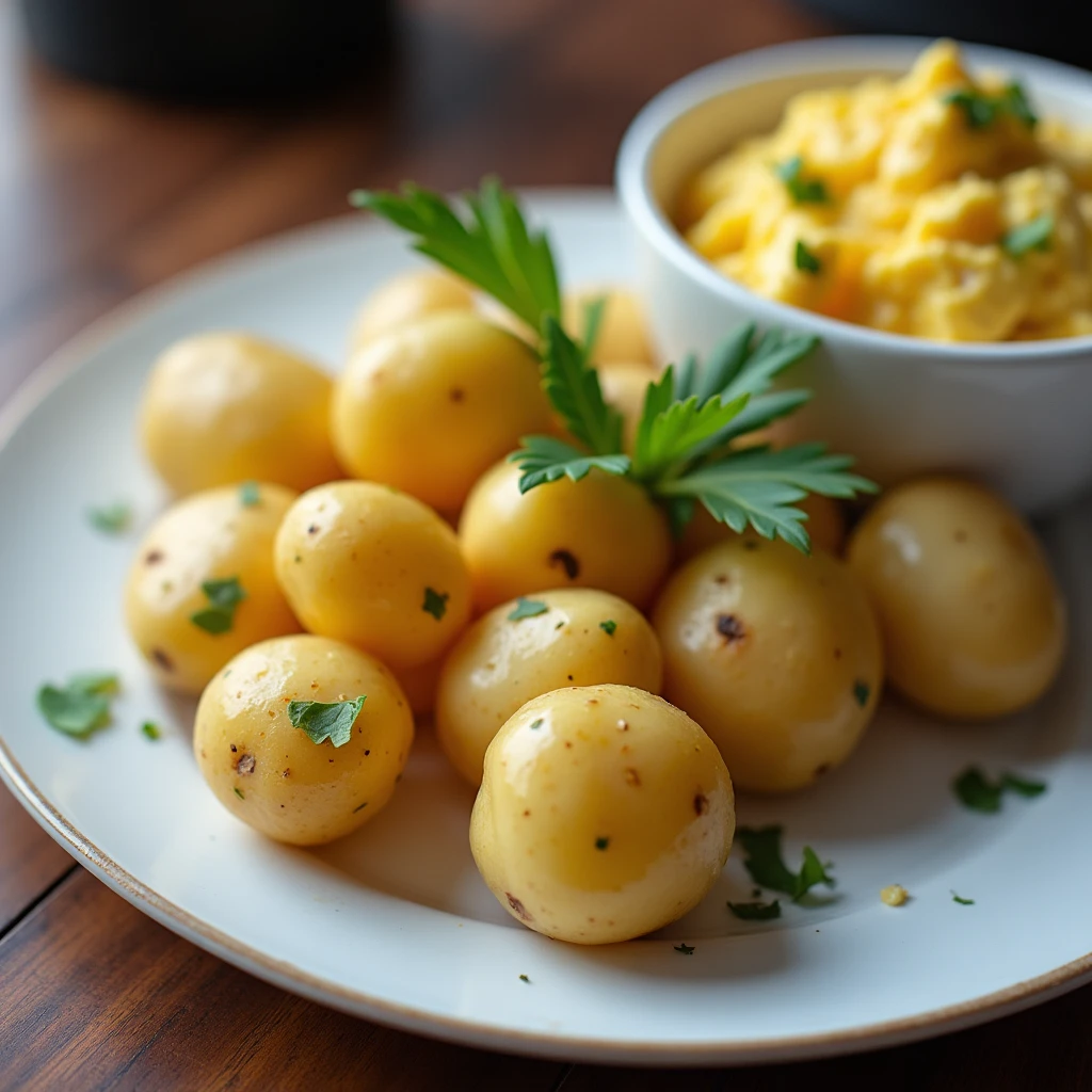 Ofenkartoffeln mit Eiersalat