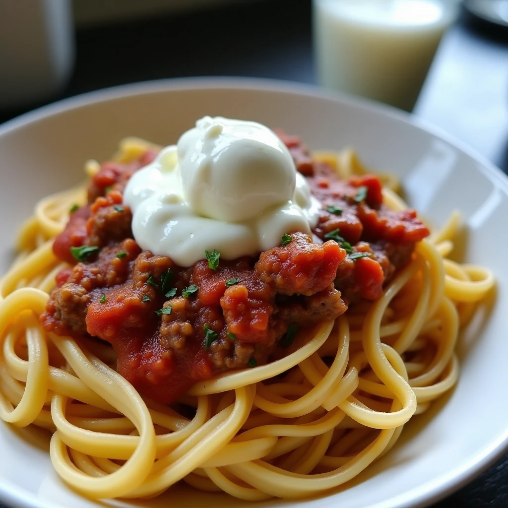 High Protein Zucchini-Hackfleisch-Pasta
