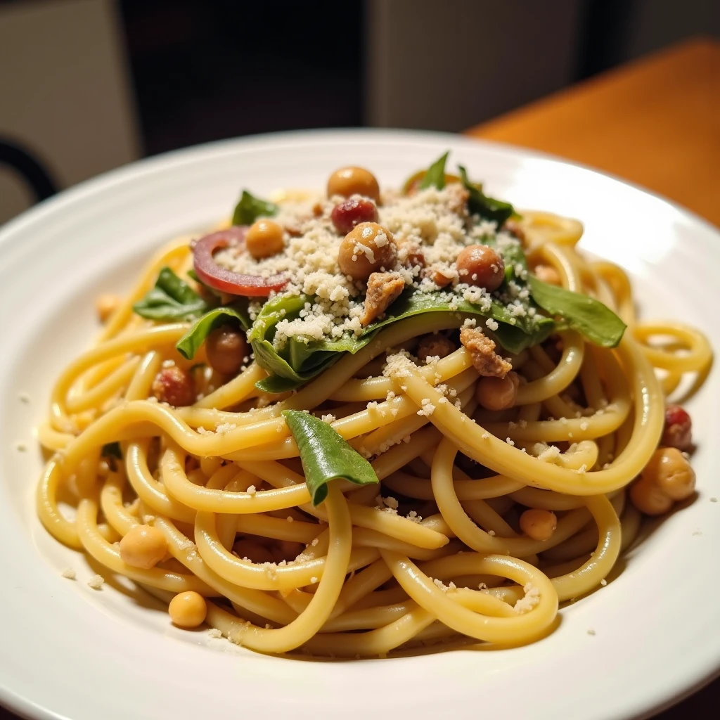 Vegane Lauchpasta