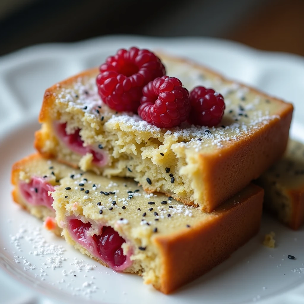 Saftige Mohn-Quark-Bites mit Himbeeren
