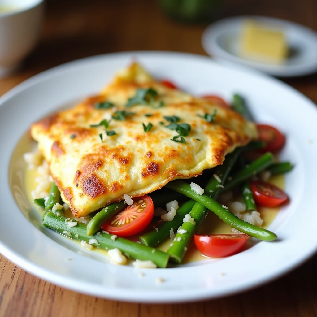 Grüner Spargel Frittata
