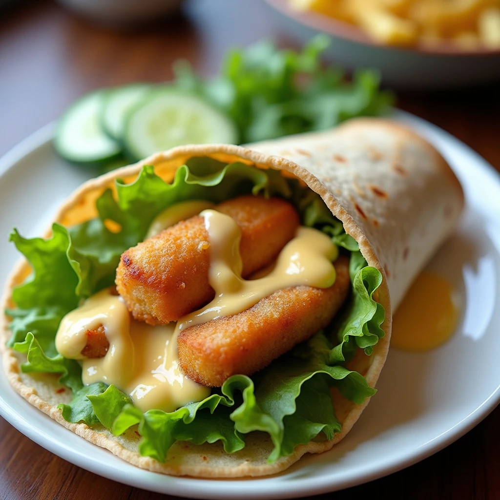Fischstäbchen Protein-Wrap