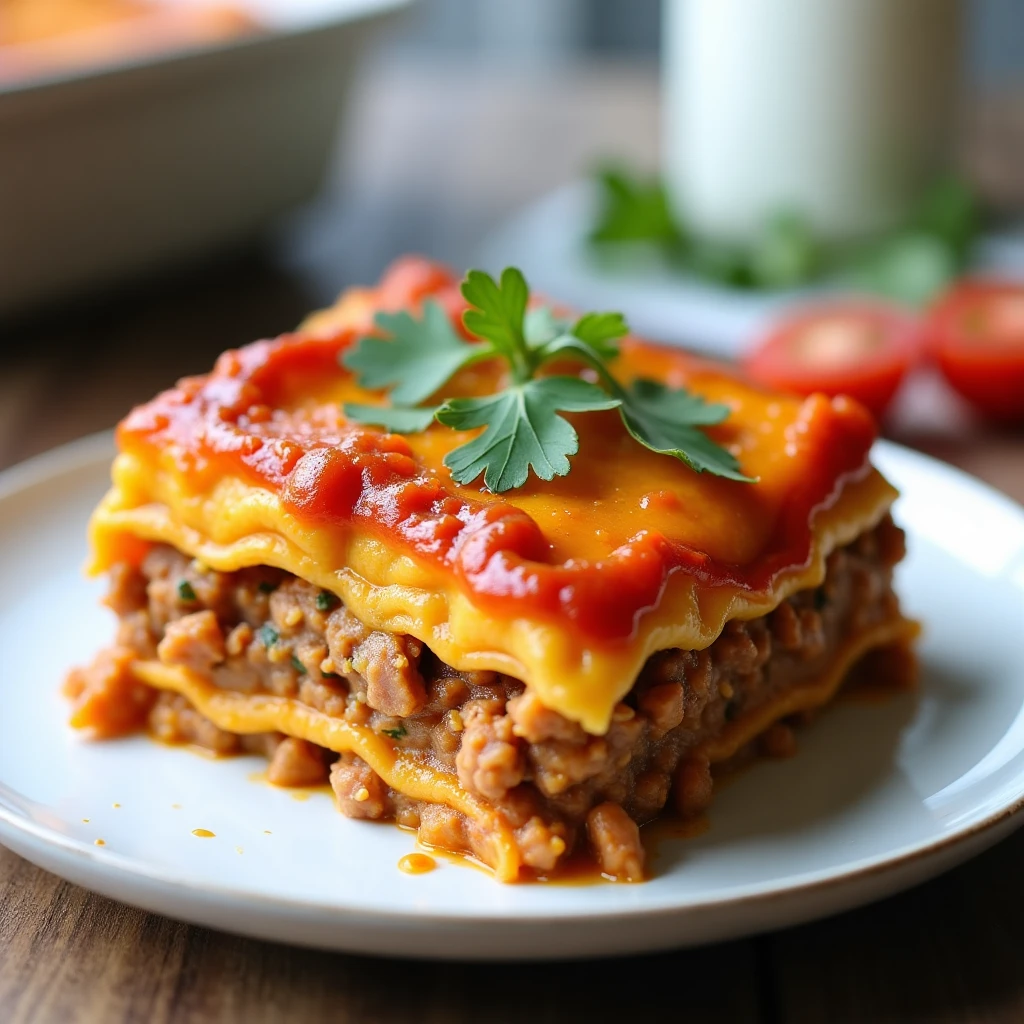 High-Protein Taco-Lasagne