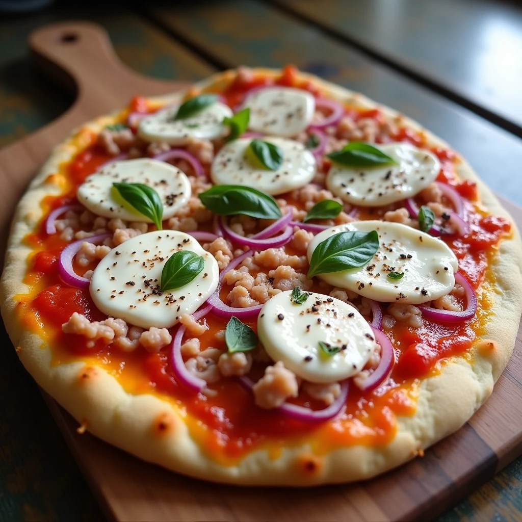 Schnelle Thunfisch-Pinsa