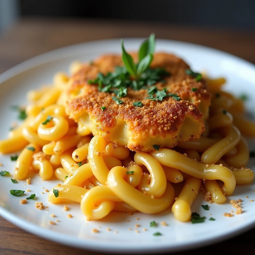 Vegane High-Protein Käsespätzle mit Cheesy Crust