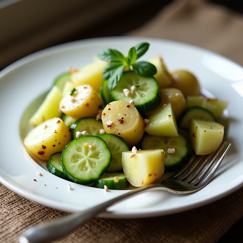 Schneller Gurken-Kartoffel-Salat