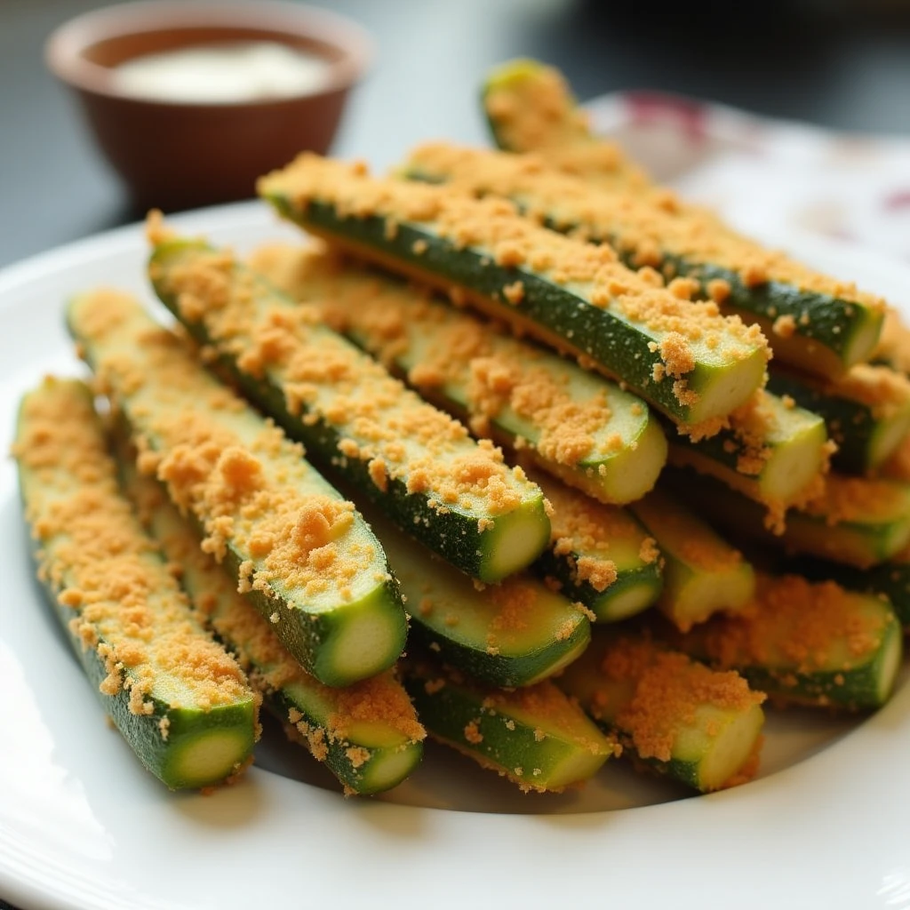 Knusprige Zucchini-Pommes aus dem Airfryer