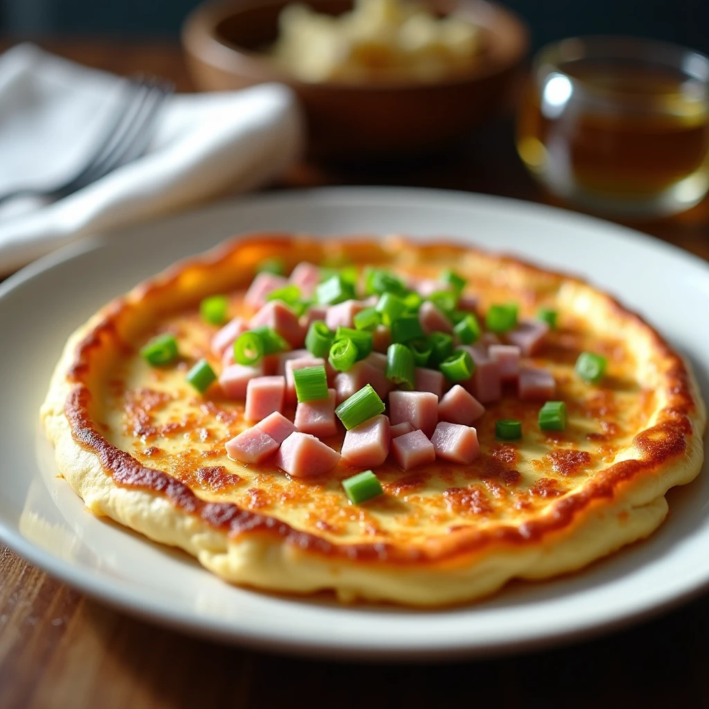 Flammkuchen-Ofenpfannkuchen