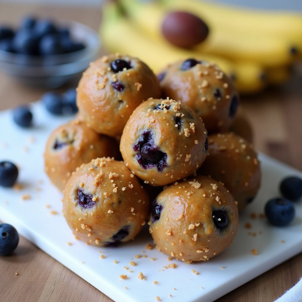Protein Blaubeer Bällchen