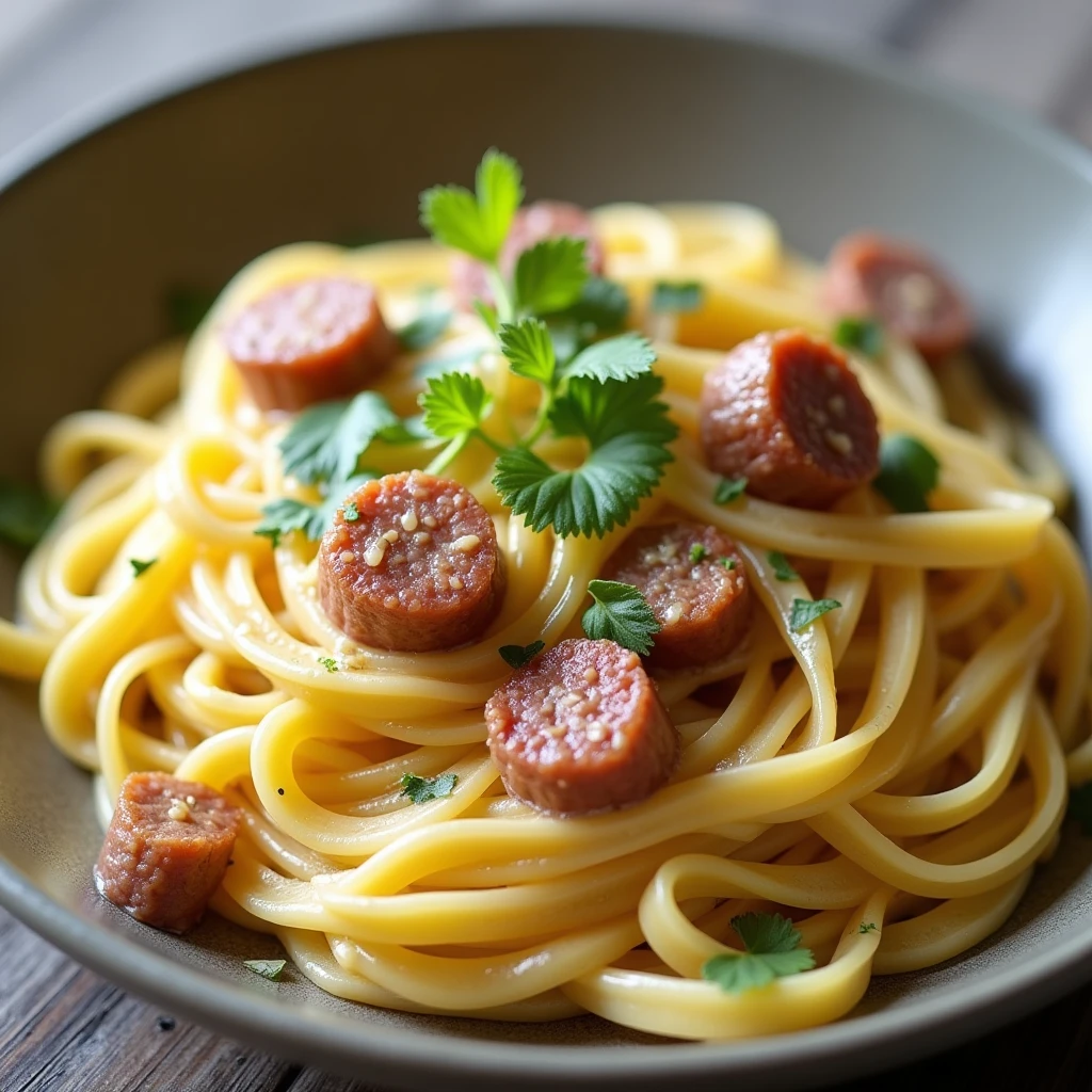 Cremige Zitronen-Salsiccia-Pasta