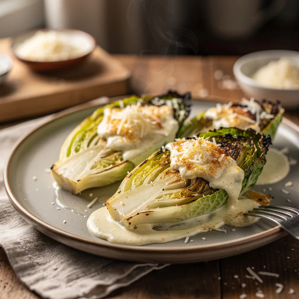 Creamy Parmesan Pointed Cabbage