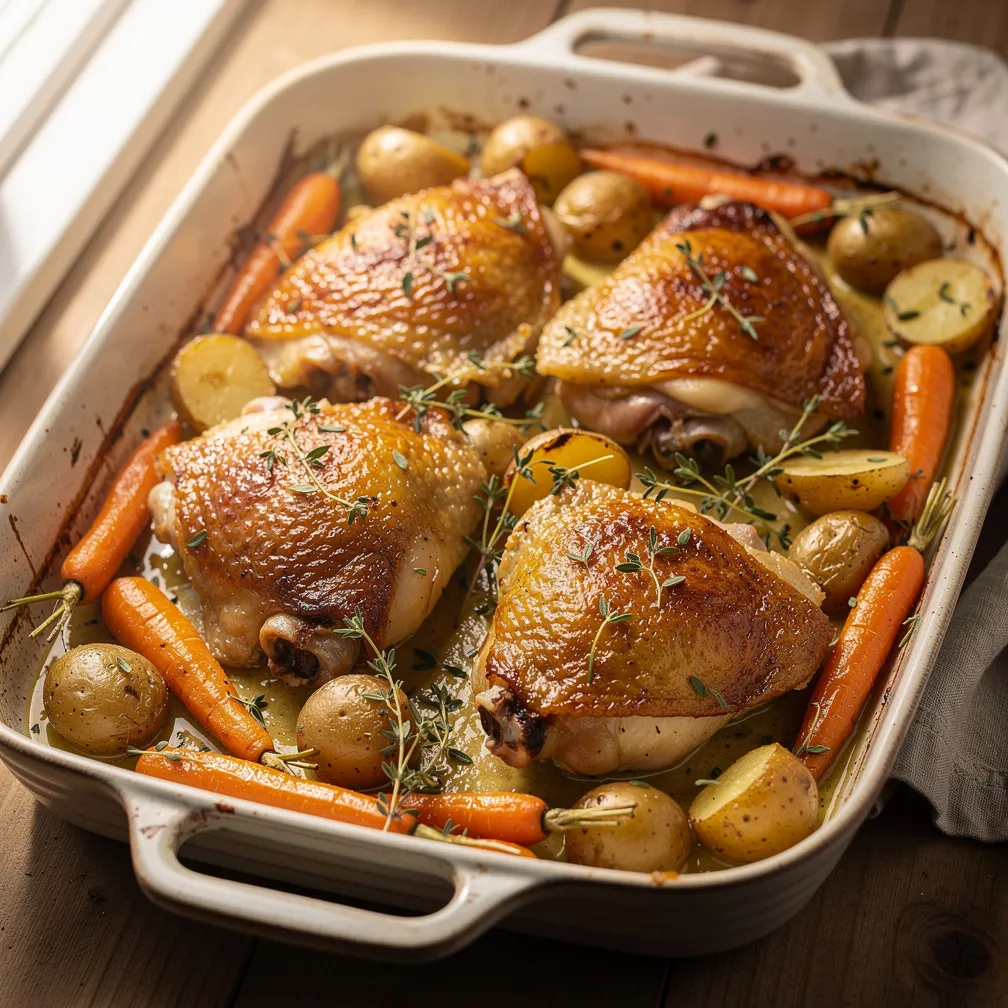 Thyme Mustard Oven Chicken