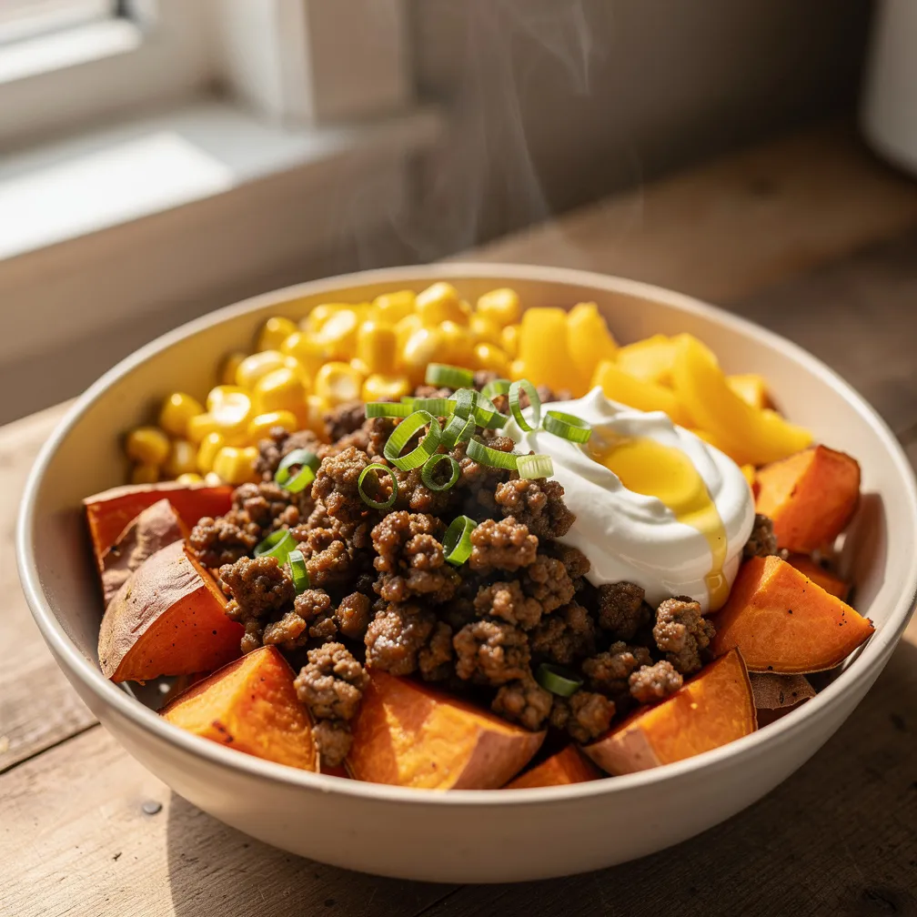 Street Corn Sweet Potato Bowl