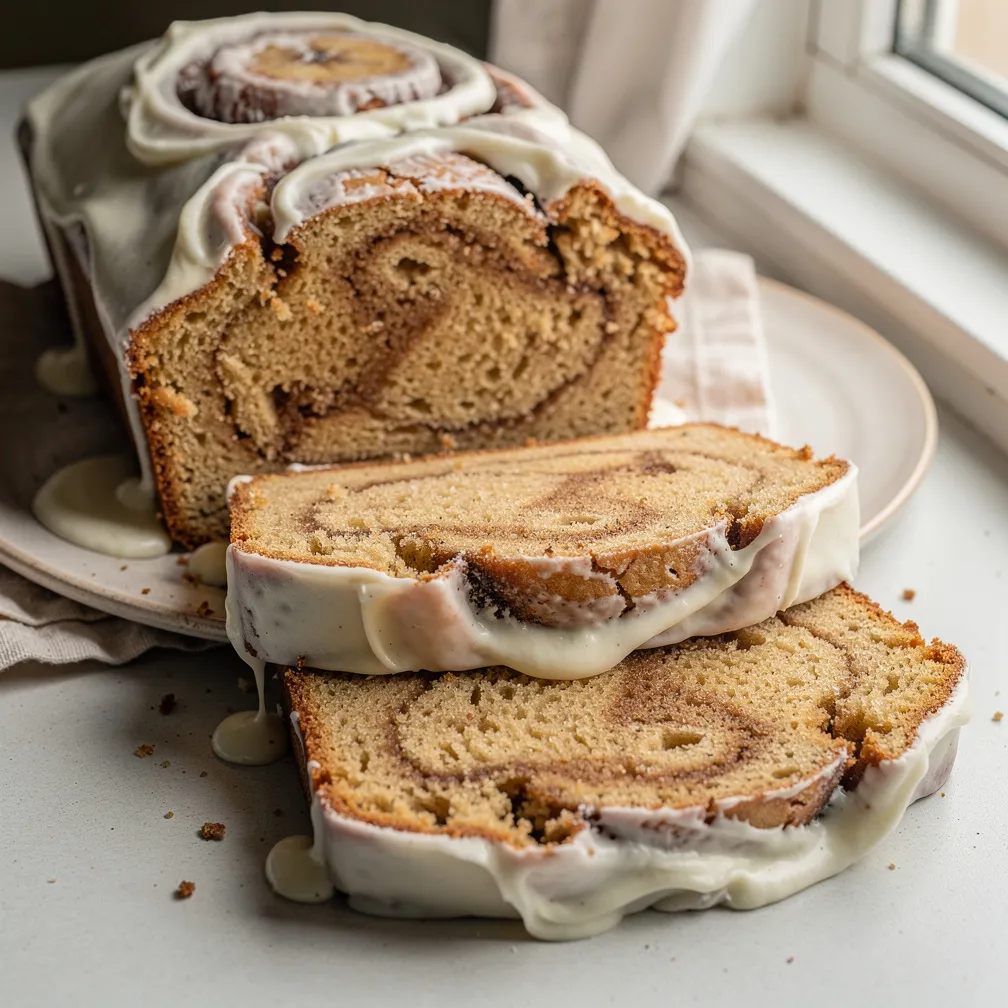 Cinnamon Roll Banana Bread