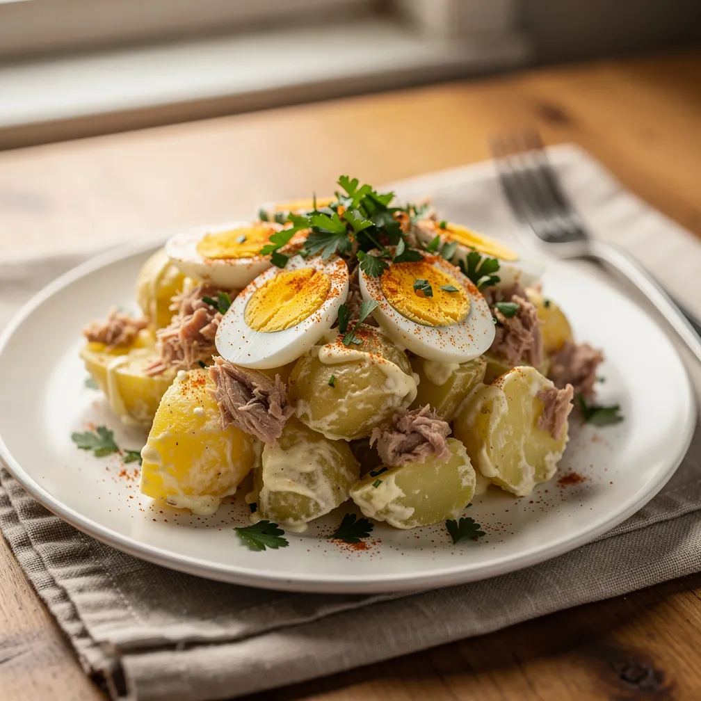 Potato Salad with Tuna and Eggs