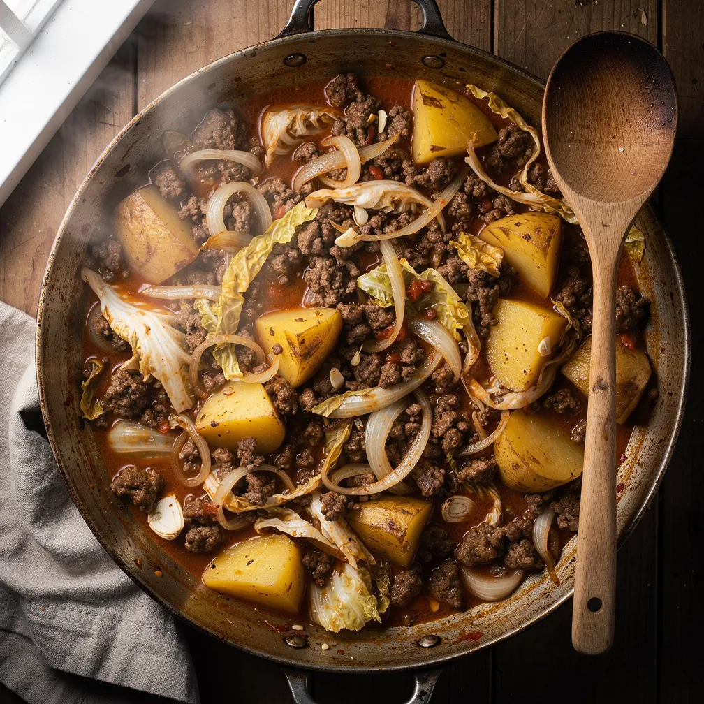 One-Pot Braised Cabbage Pan