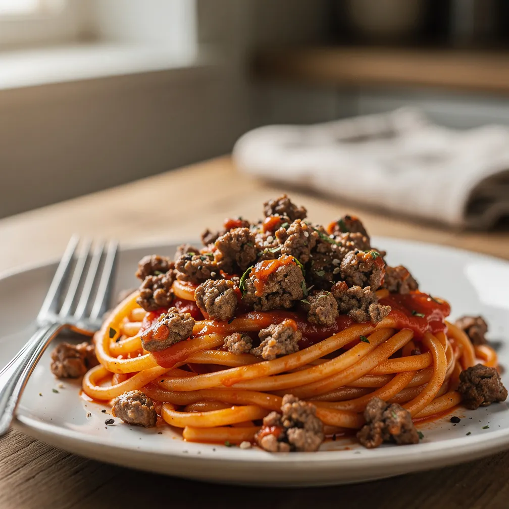 Protein Pasta with Ground Meat
