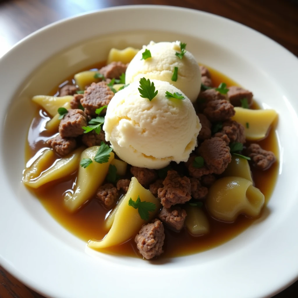 Spitzkohlpfanne mit Hackfleisch