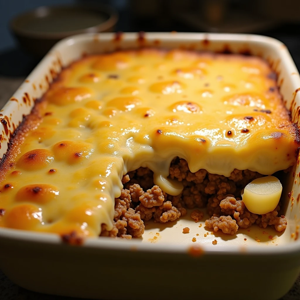 Hackfleisch-Blumenkohl-Kartoffel Auflauf