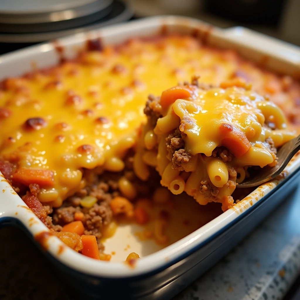Mac & Cheese Auflauf mit Bolognese