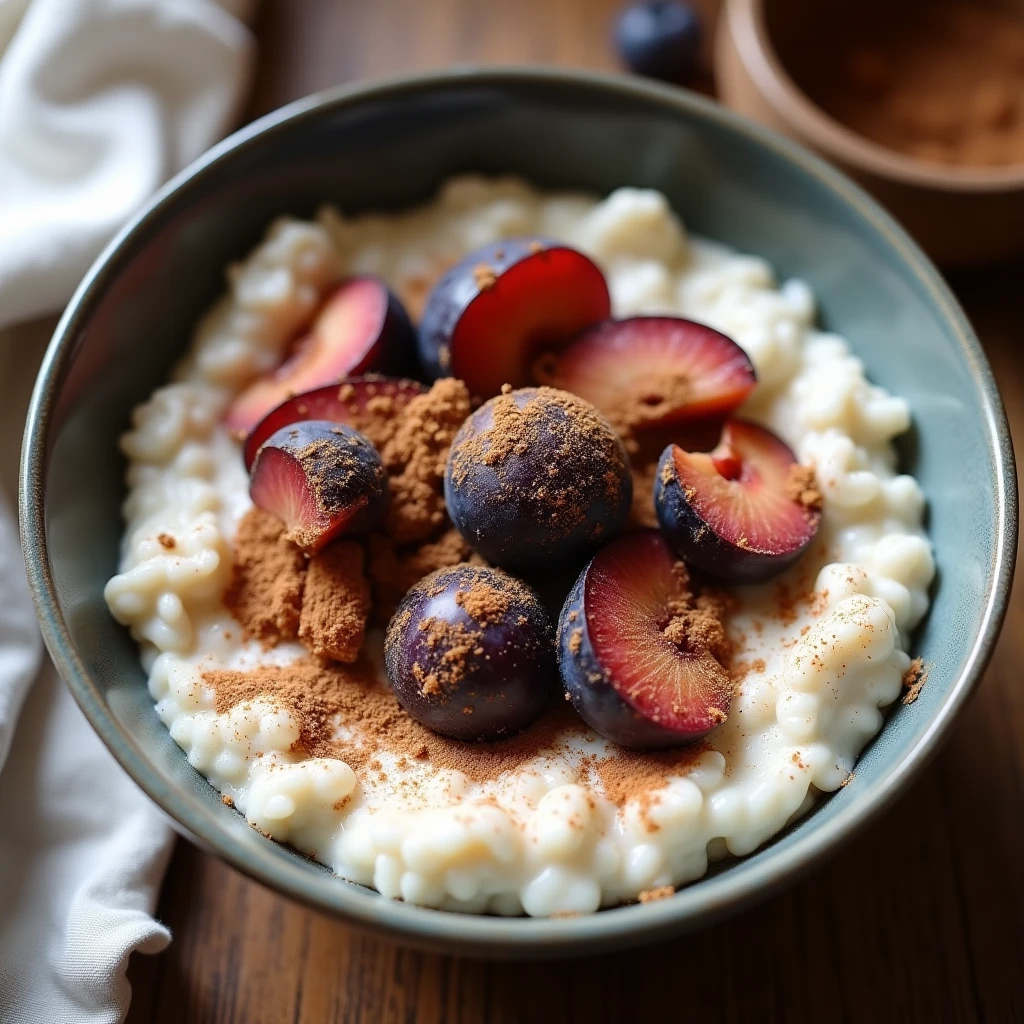 Porridge mit Pflaumen